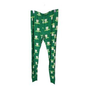 Hanna Andersson Star Wars Green Organic Cotton Yoda PJ Pants Size Large